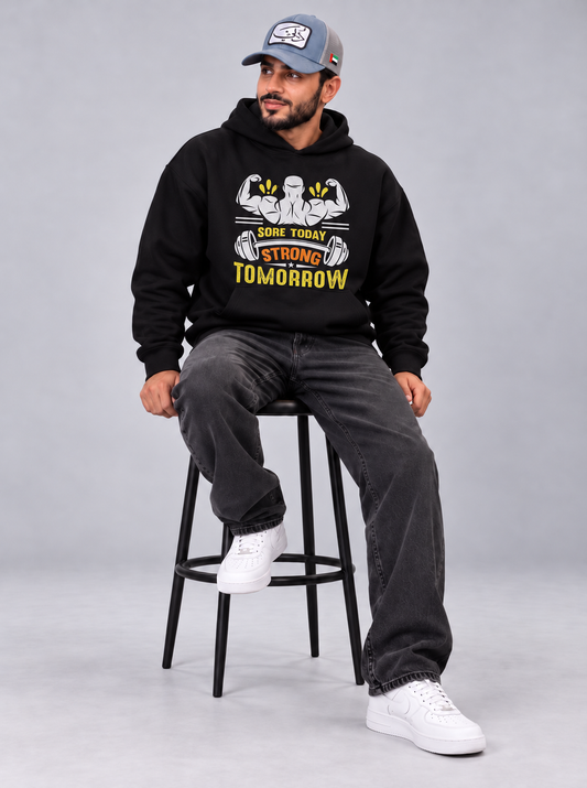 Sore Today Oversized Black Hoodie
