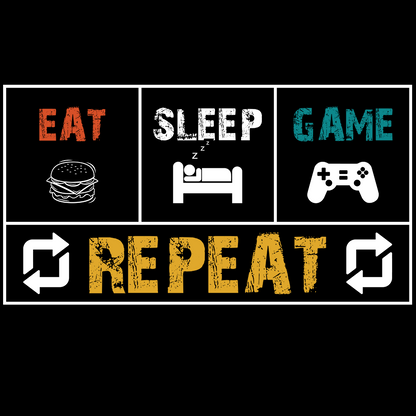 Eat Sleep Game Repeat Boxes - Sixth Degree Clothing