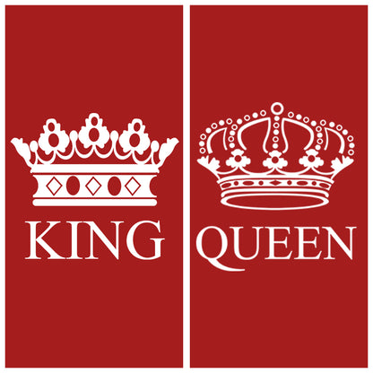 Exclusive Queen & King Couple Hoodies - Red Edition - Sixth Degree Clothing